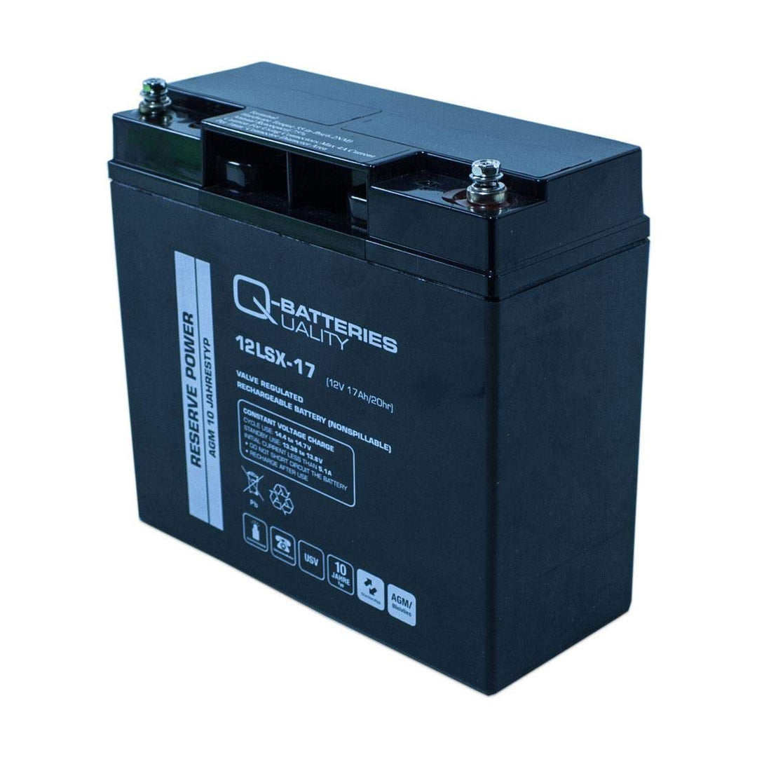 Q-Batteries 12LSX-17 12V 17Ah Blei-Vlies-Akku / AGM 10 Jahre
