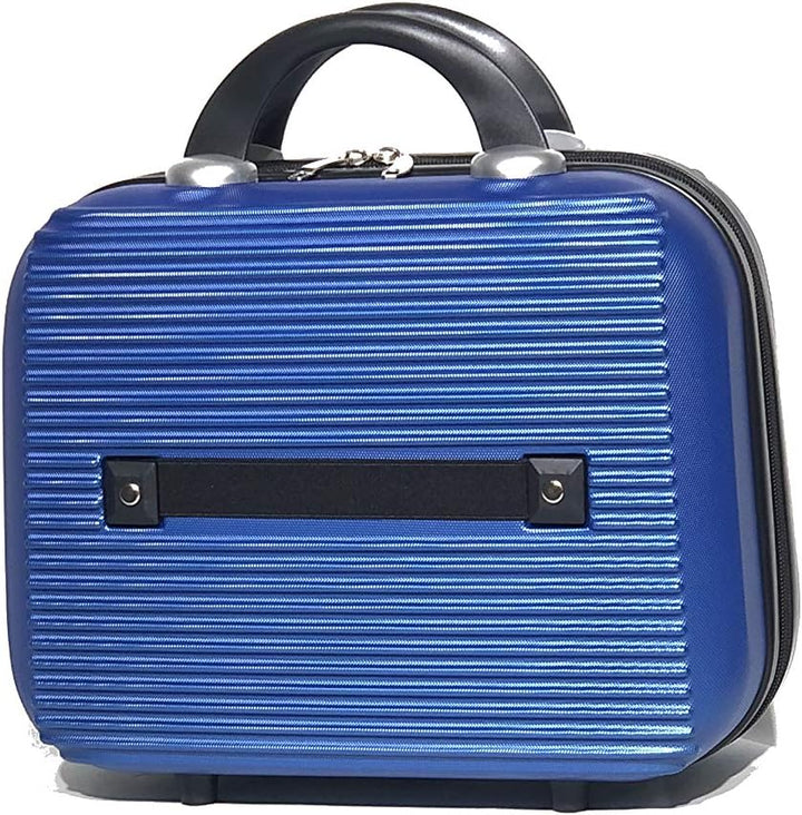 Kabine/Mittelgrosser Koffer mit oder ohne Vanity, Blau - 5859, Vanity 15 Pouces