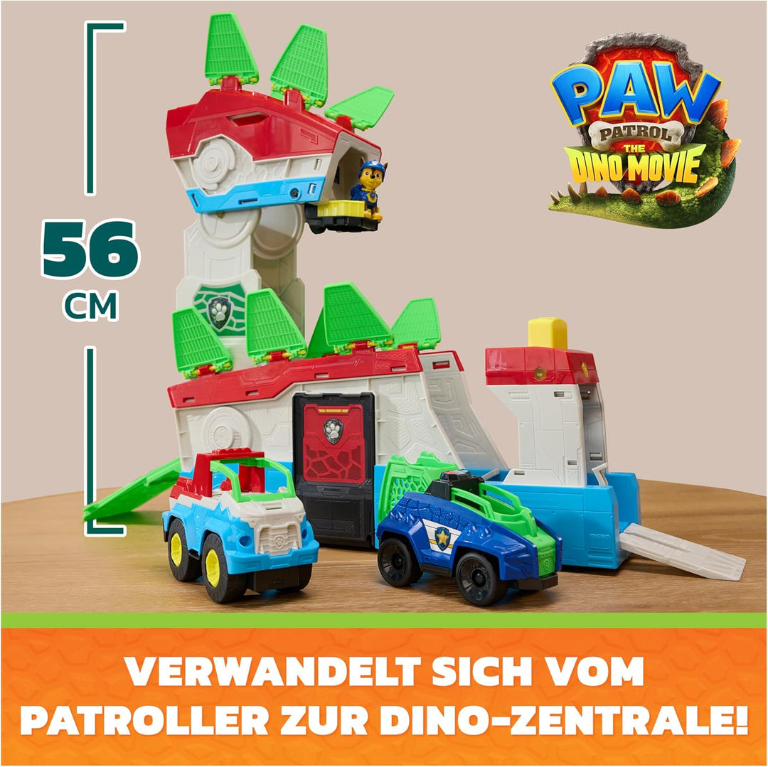 PAW PATROL: Der Dino Film 2-in-1 Dino-Hauptquartier, ab 3 Jahren | Patroller wird zum Hauptquartier