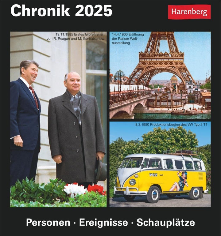 Chronik Tagesabreisskalender 2025 - Kulturkalender - Personen, Ereignisse, Schauplätze: Was geschah