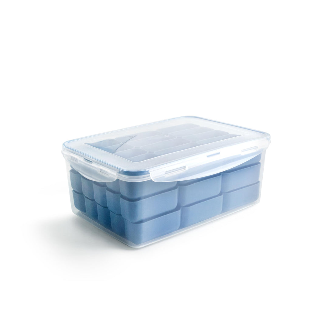 IBILI 686600 Aufbewahrungsbehälter für Kroketten, BPA-freier Kunststoff, 3 stapelbare Schalen zur Au