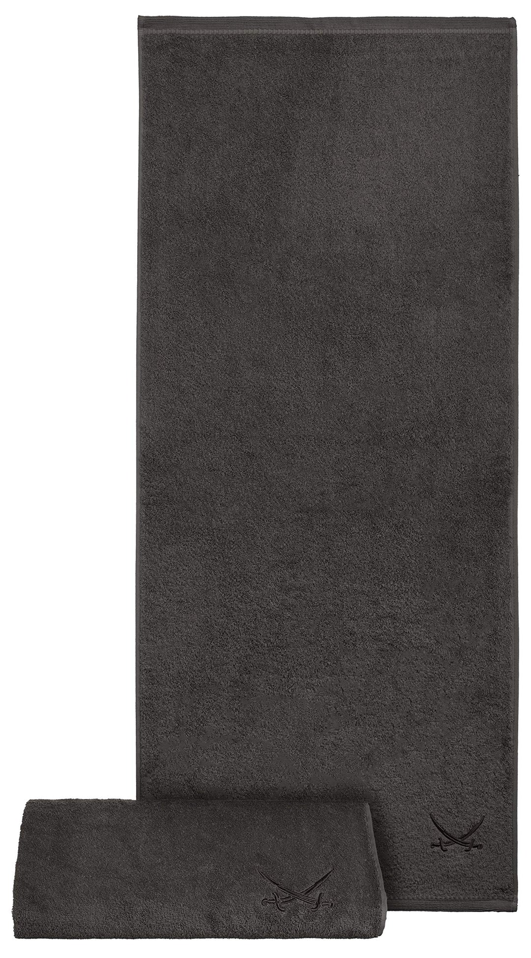 Sansibar Badetuch 2er Set 90x180 cm 100% Baumwolle mit gesticktem Säbel Logo Strandtuch Saunatuch An