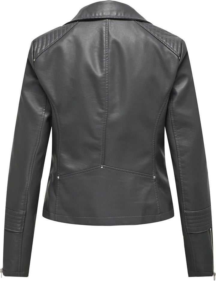 ONLY Female Kunstlederjacke ONLGEMMA Kunstlederjacke 32 Magnet, 32 Magnet