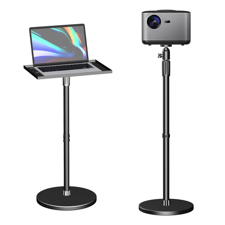 Beamer Ständer, Multifunktionaler Bodenständer verstellbar Höhe von 78.79cm bis 106.68cm,Schmieden a