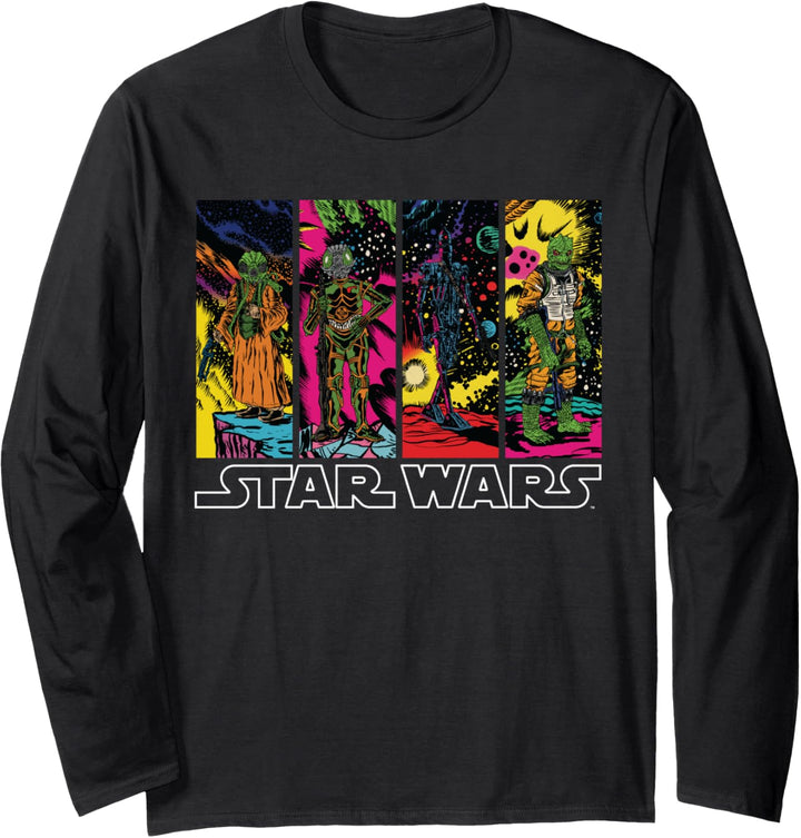 Star Wars Fan Fave Aliens Neon Langarmshirt