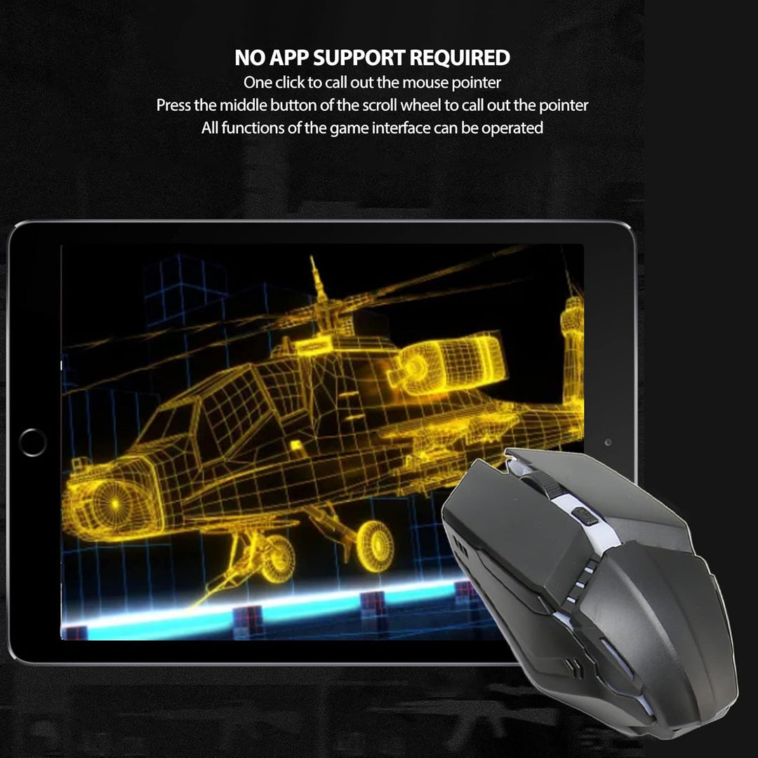 4 in 1 Mobile Game Combo -Pack, EIN Hand mit K13 -Tastatur, Maus, Konverter und Ständer, Keine Laten