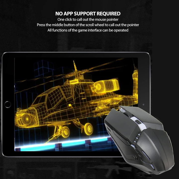4 in 1 Mobile Game Combo -Pack, EIN Hand mit K13 -Tastatur, Maus, Konverter und Ständer, Keine Laten