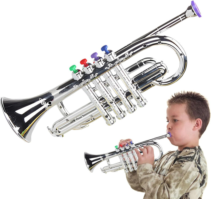 Kinder Trompete Musiktrompete | Musikinstrument Blasinstrument für Kinder | Lerninstrument zum Lerne