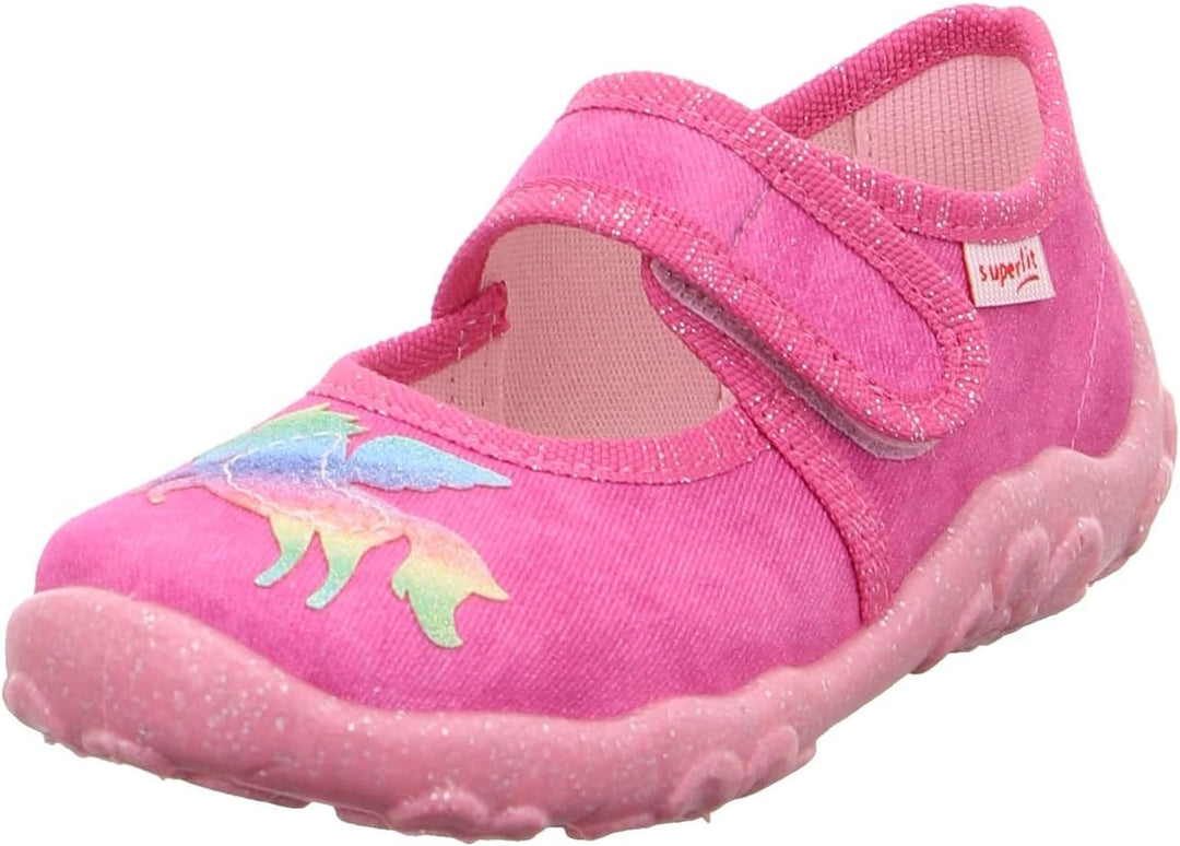 Superfit Damen BonnyFlache Hausschuhe 24 EU Rosa Mehrfarbig 5500, 24 EU Rosa Mehrfarbig 5500