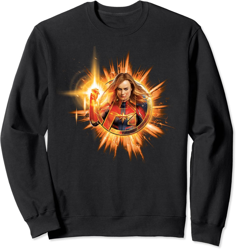 Marvel Avengers: Endgame Captain Marvel Fire Logo Sweatshirt