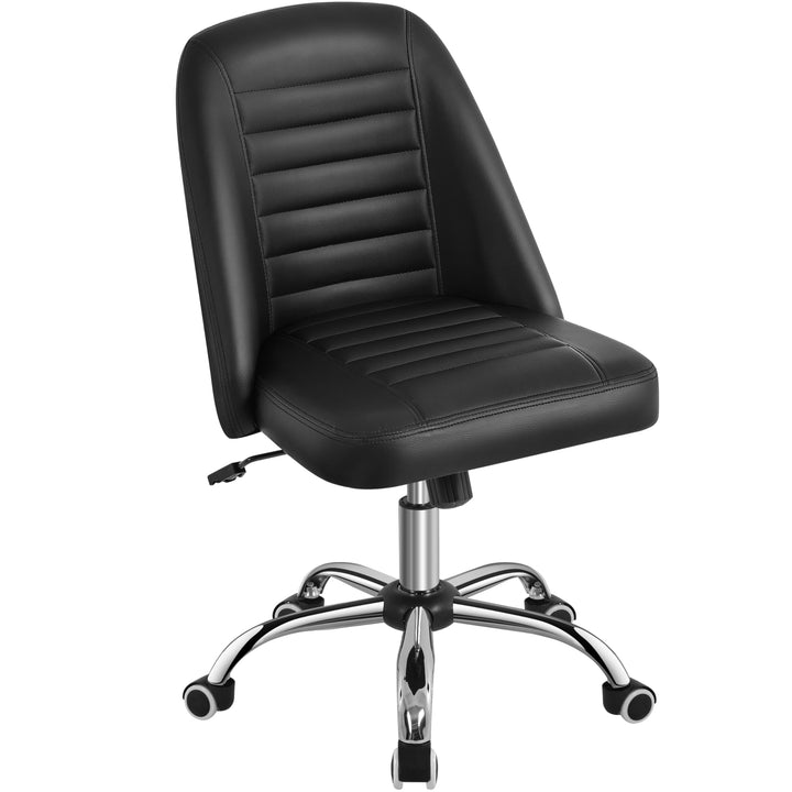 Yaheetech Bürostuhl Schreibtischstuhl Ergonomisch Gepolstert Kunstleder Drehstuhl mit Rollen Arbeits