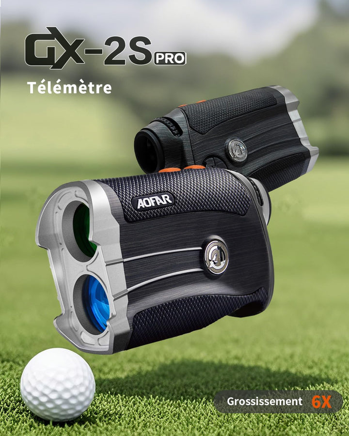 AOFAR GX-2S Laser Golf Entfernungsmesser mit Slope On/Off,600M Weiss Golf Rangefinder mit Flag-Lock