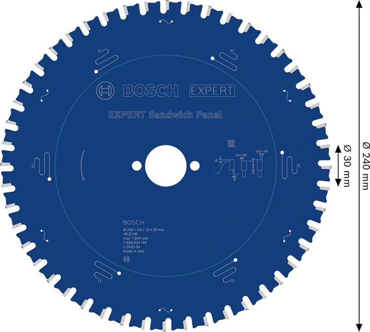 Bosch Accessories Bosch Professional Kreissägeblatt Expert for Sandwich Panel (240 x 30 x 2,6 mm, 48