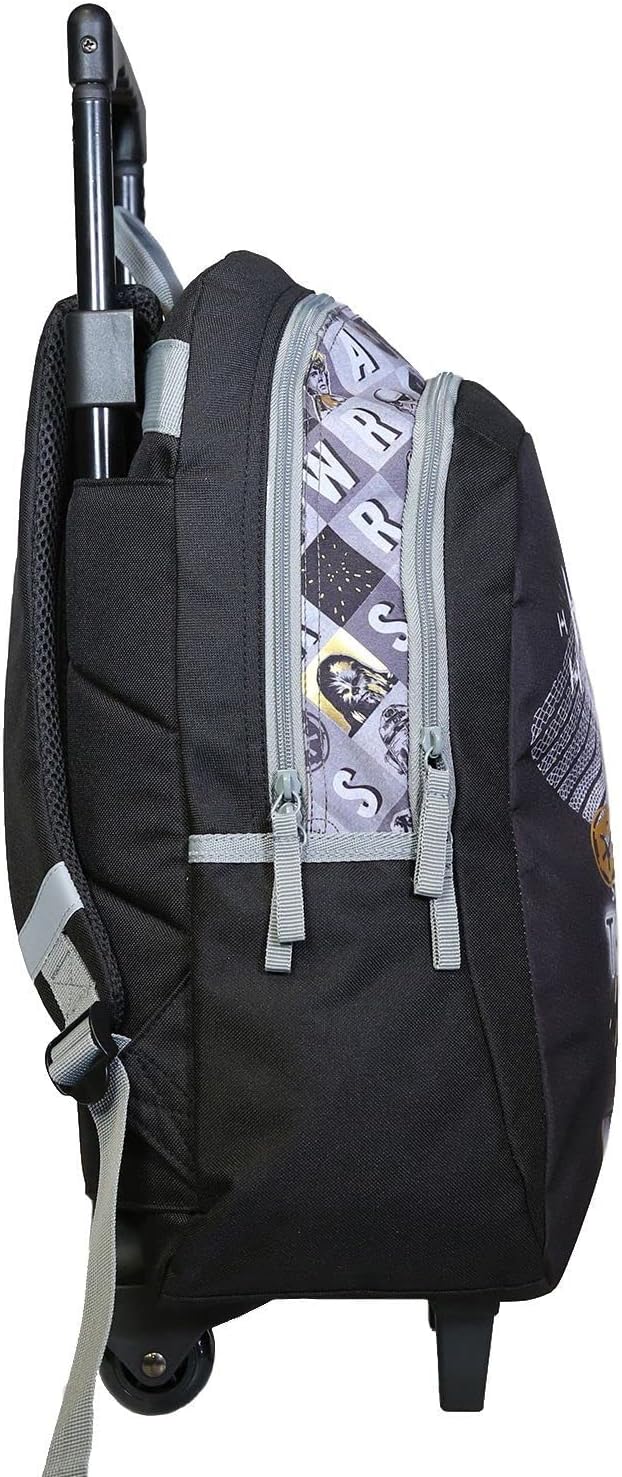 Bagtrotter Disney Star Wars Rucksack mit Rollen, Schwarz