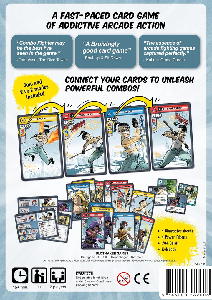 Plotmaker Games - Combo Fighter: Plotmaker Edition - Pack 1 - Kartenspiel - 1 bis 4 Spieler - Ab 14