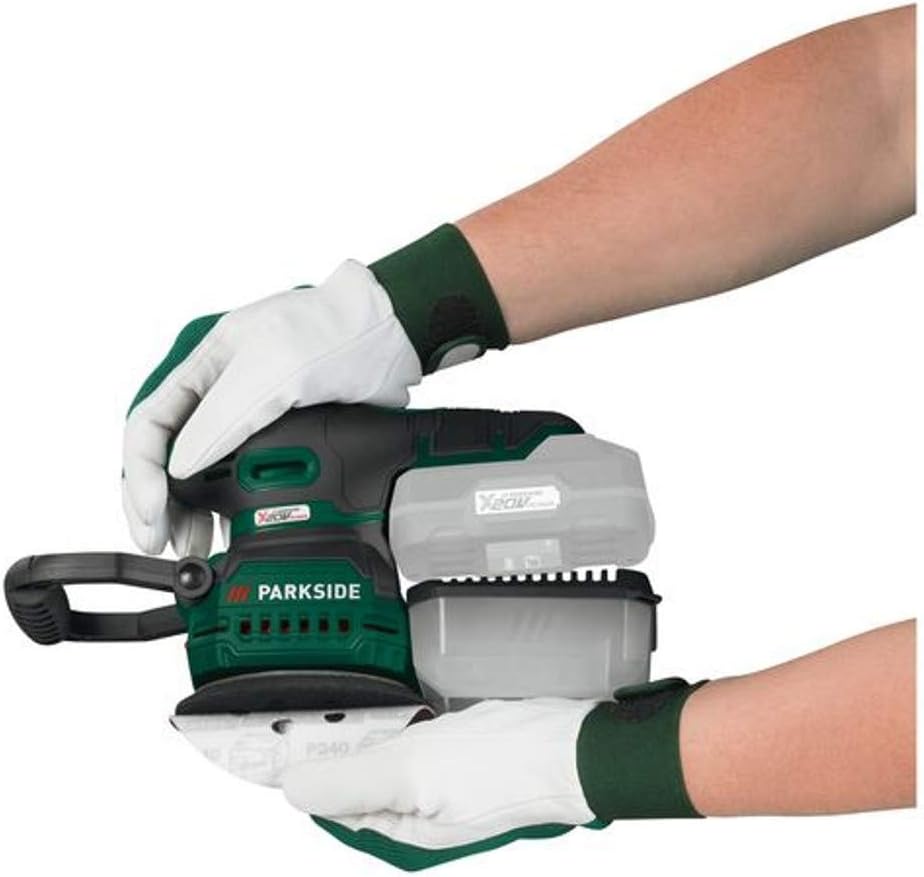 PARKSIDE® Akku-Exzenterschleifer PAEXS 20-Li A1 mit 4 Schleifblättern, ohne Akku und Ladegerät