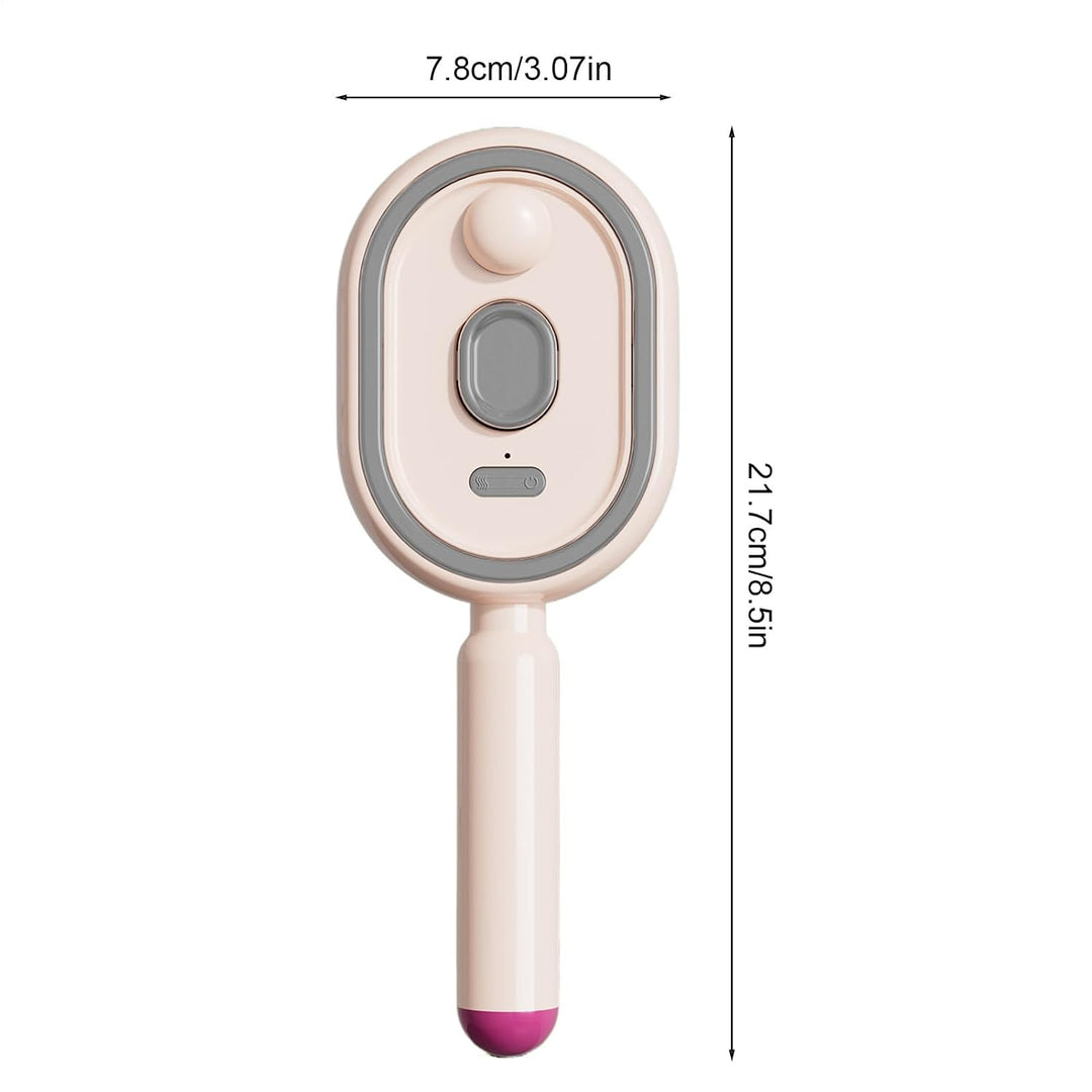 Nasse Haarbürste, Haarkamm mit Vibration, 20,3 cm (8 Zoll), mit Licht, Nylonborsten, Lederpflege-Zub