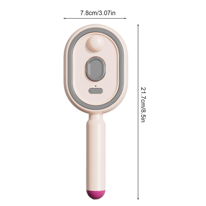 Nasse Haarbürste, Haarkamm mit Vibration, 20,3 cm (8 Zoll), mit Licht, Nylonborsten, Lederpflege-Zub