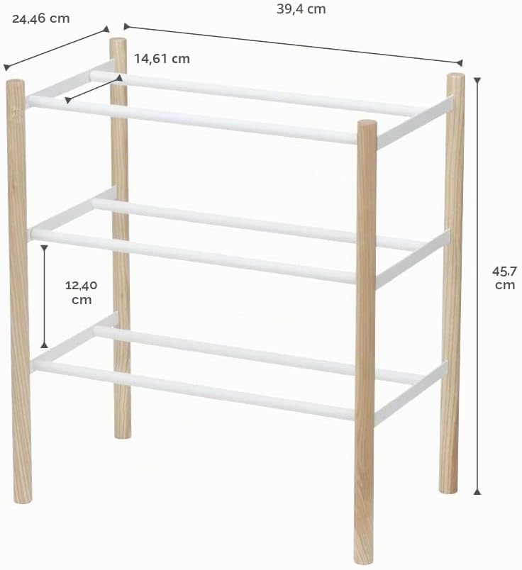 Expand. Shoe Rack - Plain - white Weiss, Weiss
