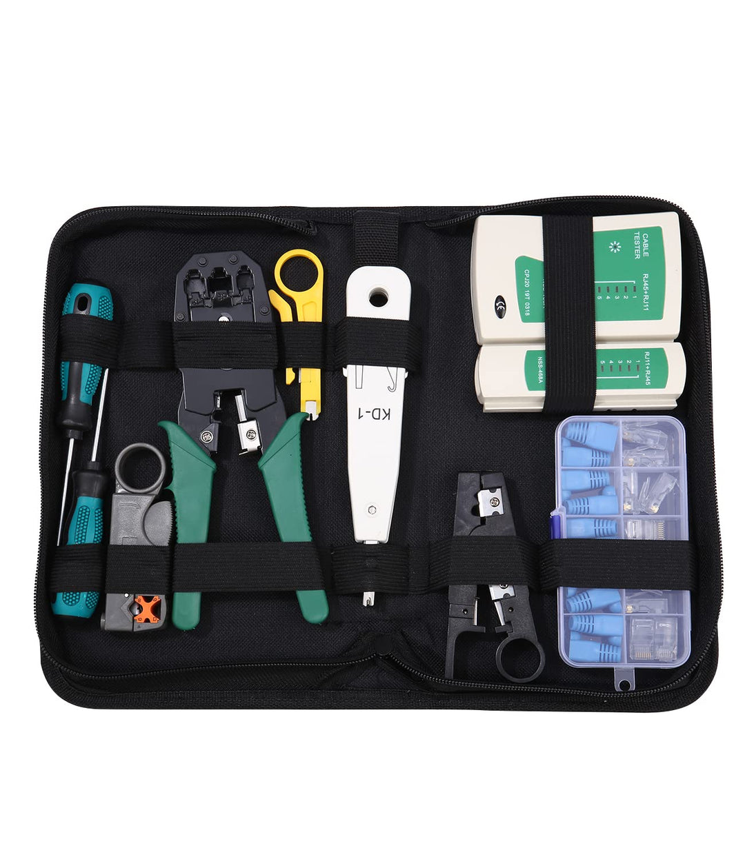 12-in-1 Network Tool Set, Network Tool, with Crimping Tool, Suitable for RJ45, RJ11, RJ12 Cable, Can