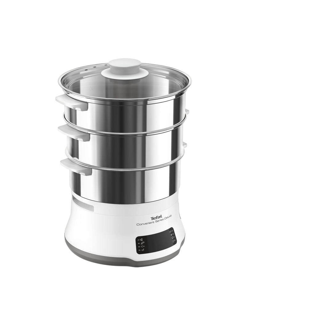 Tefal VC502D Convenient Series Deluxe Dampfgarer | einfacher Touchscreen | 8 Programme | Garen auf 3