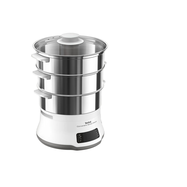 Tefal VC502D Convenient Series Deluxe Dampfgarer | einfacher Touchscreen | 8 Programme | Garen auf 3
