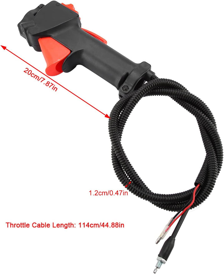 26mm Gaszug Freischneider Griff Schalter Strimmer Trimmer Griff Schalter Patio Garten Zubehör Werkze