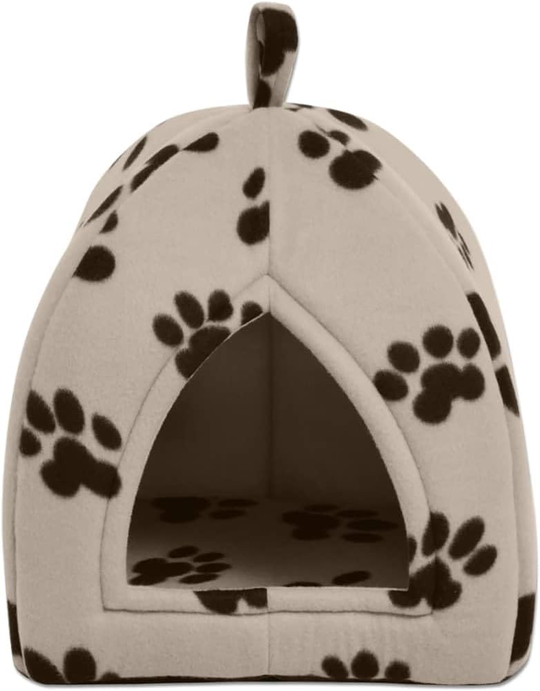 vidaXL Katzenhöhle Katzenbett Katzenhütte Hund Katze Schlafplatz Grösse L Beige, Beige