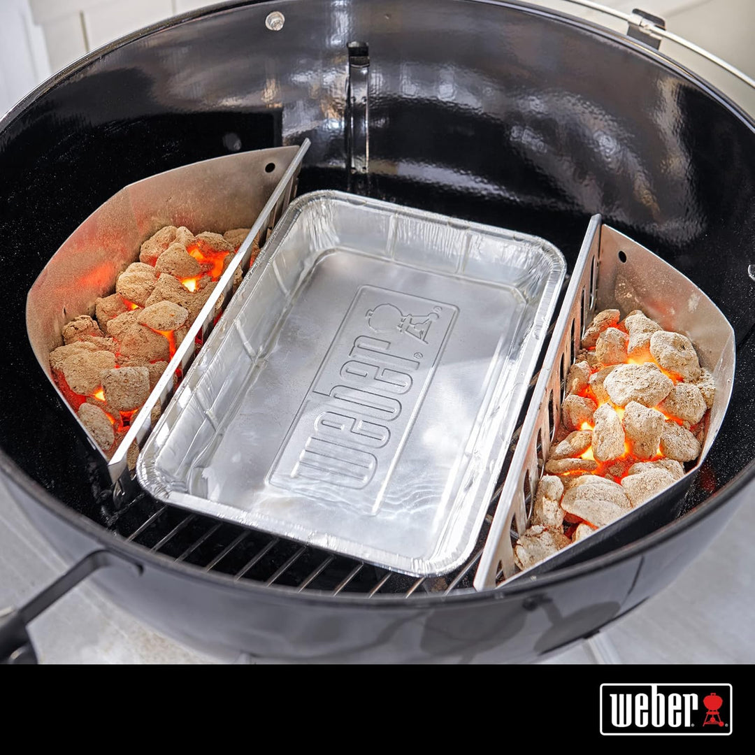 Weber glasierter Pizzastein, rund, 36 cm 18412 Schwarz & 6415 Small 7-1/2-Inch-by-5-inch Aluminum Dr