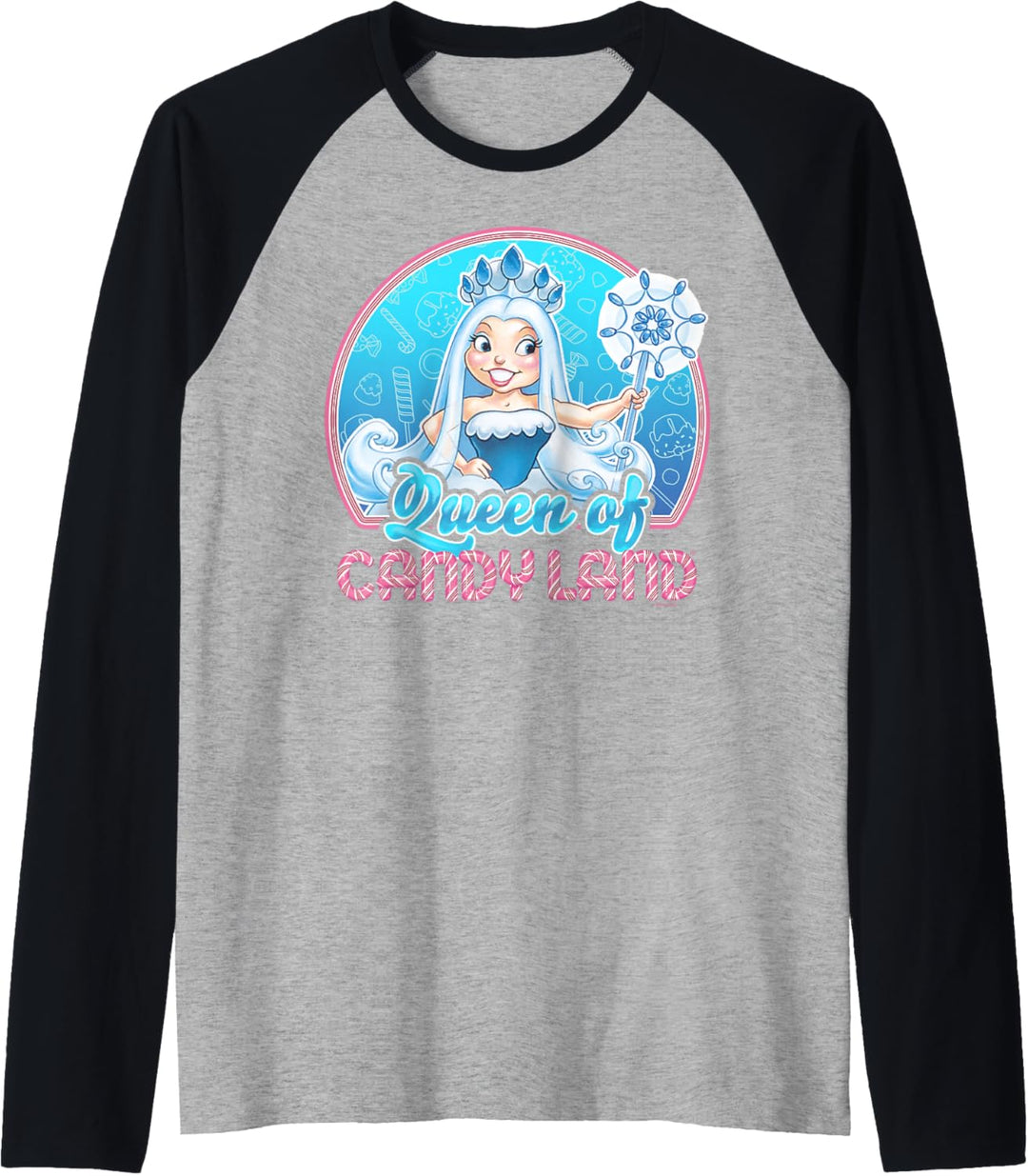 Candy Land Queen Of Candy Land Portrait Raglan