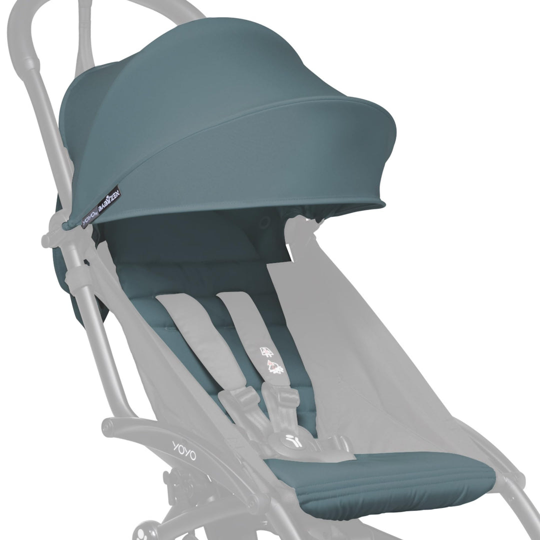 BABYZEN YOYO 6+ Textilset, Aqua - Nur Textilset: Sitzpolster, farbgleichen Verdecken und Reissversch