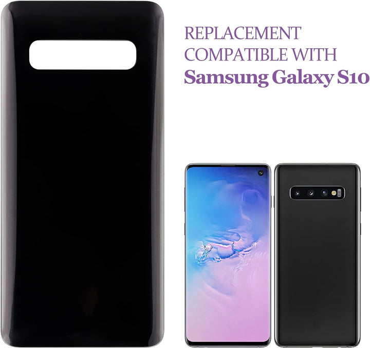 swark Akku Deckel Backcover Kompatibel mit Samsung Galaxy S10 SM-G973 (Prism Black) Akkudeckel