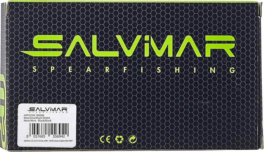 SALVIMAR Noah Tauchmaske Adult Schwarz, Adult Schwarz