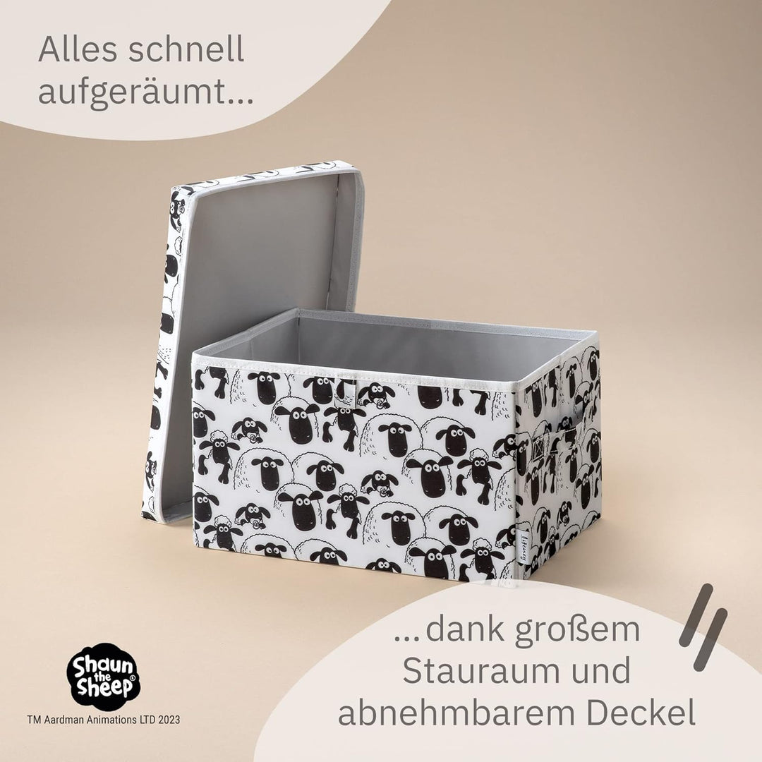 meets Shaun das Schaf Aufbewahrungsbox mit Deckel für Kinder – Box mit dem kultigen Schaf zum Versta