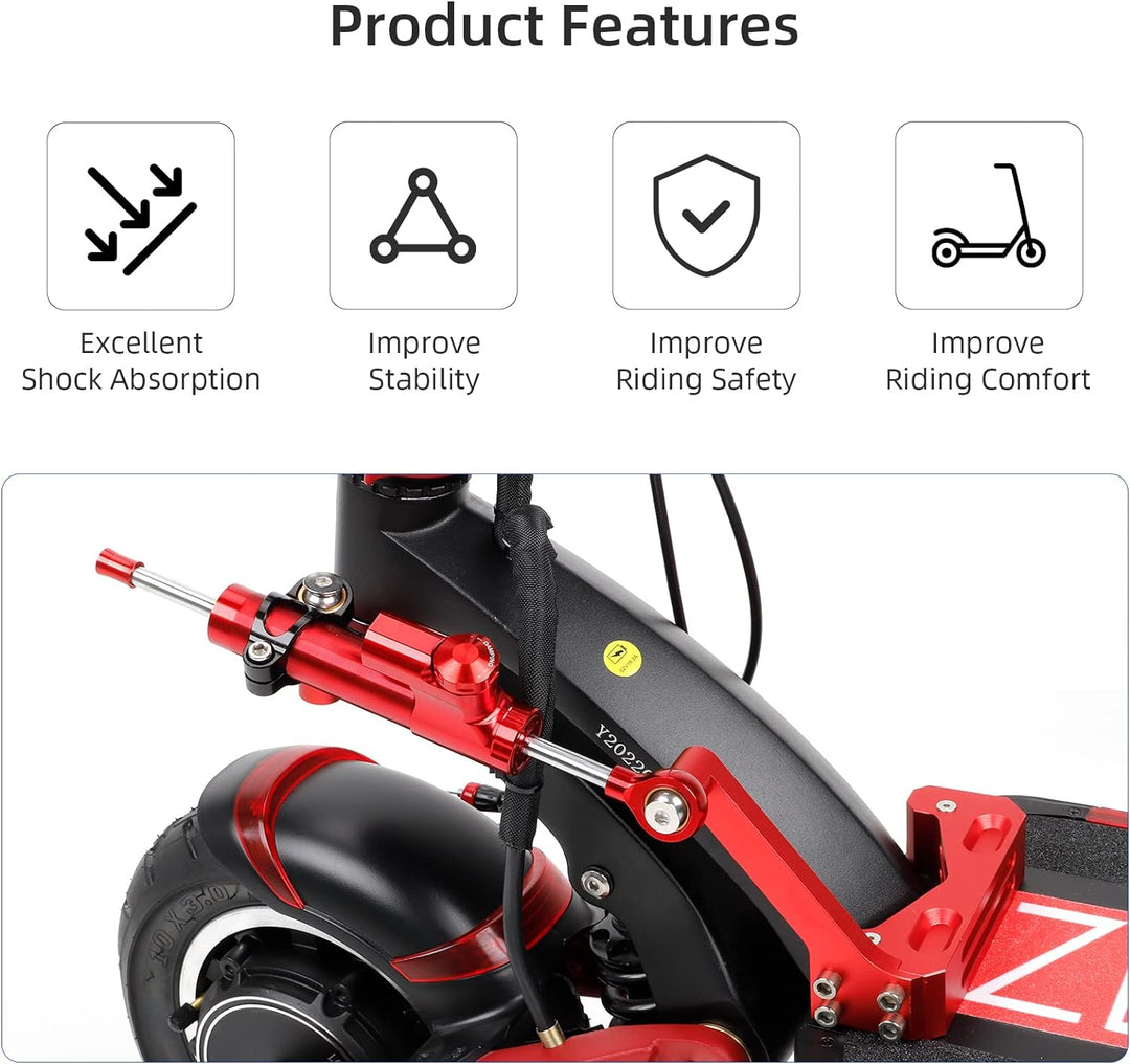 ulip Lenkungsdämpfer Set für Speedual Zero 10 x 10 Zoll Dämpfungslineal Stabilisator Zubehör Elektro