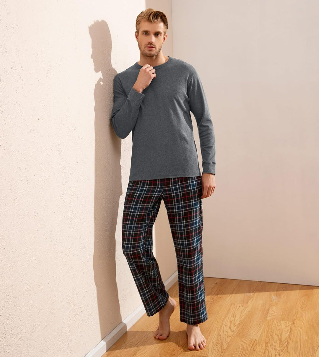 LAPASA Herren Pyjama-Set Schlafanzugset (Extra Warm Flecce Set M129, Wärmer Flanell Set M95, Warm Fl