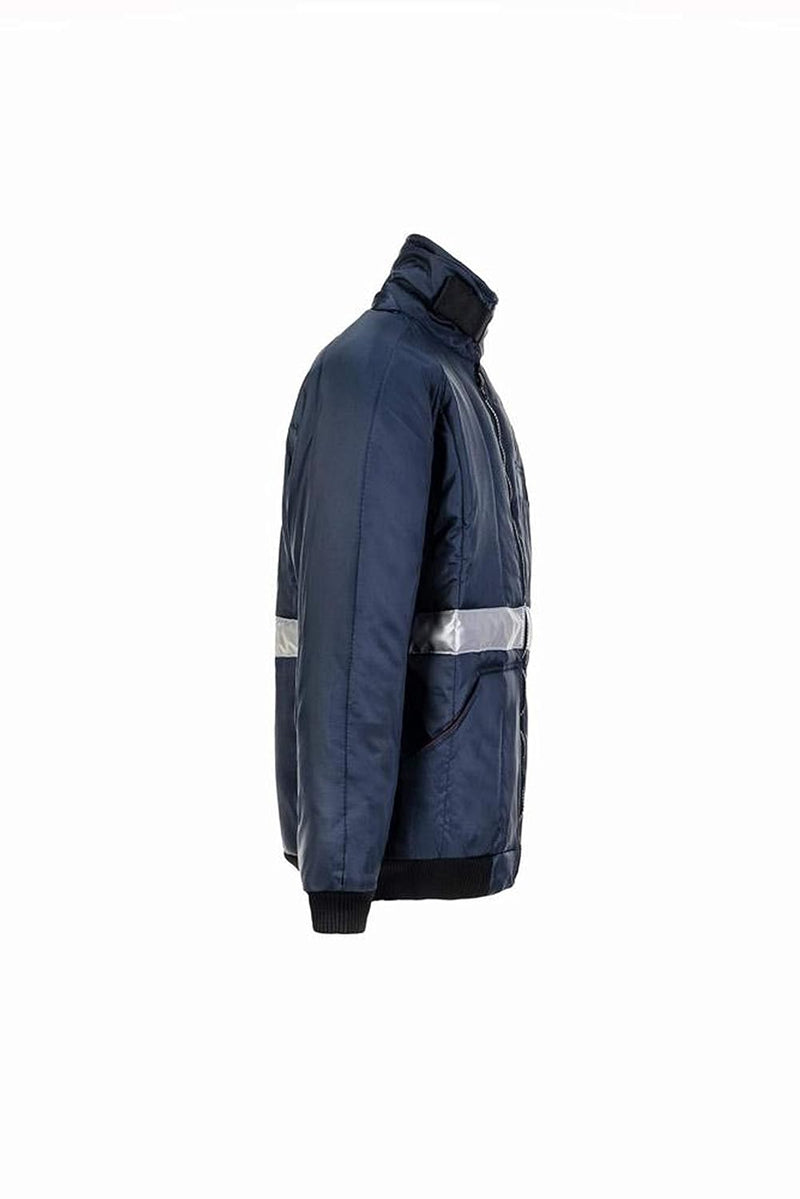 Planam Grösse XXL Herren Kühl-/Gefrierhaus Kühlhaus Blouson Marine Innenfutter rot Modell 5120 Marin