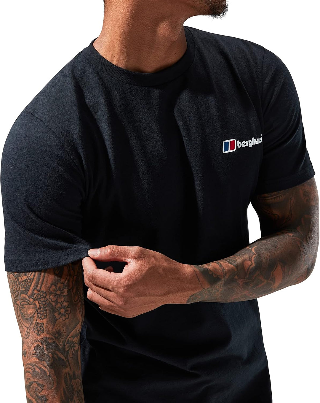 Organic T-Shirt mit klassischem Logo auf Vorder- und Rückseite M Schwarz, M Schwarz