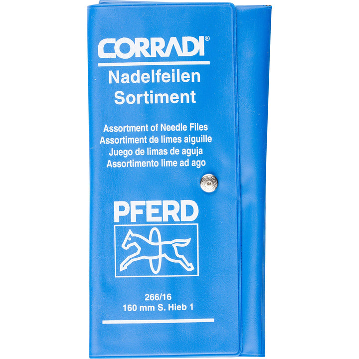CORRADI-Nadelfeilen-Set, 12-teilig, Schweizer Hieb 1, 160mm, 12314082 – Für die mittlere Präzisionsb