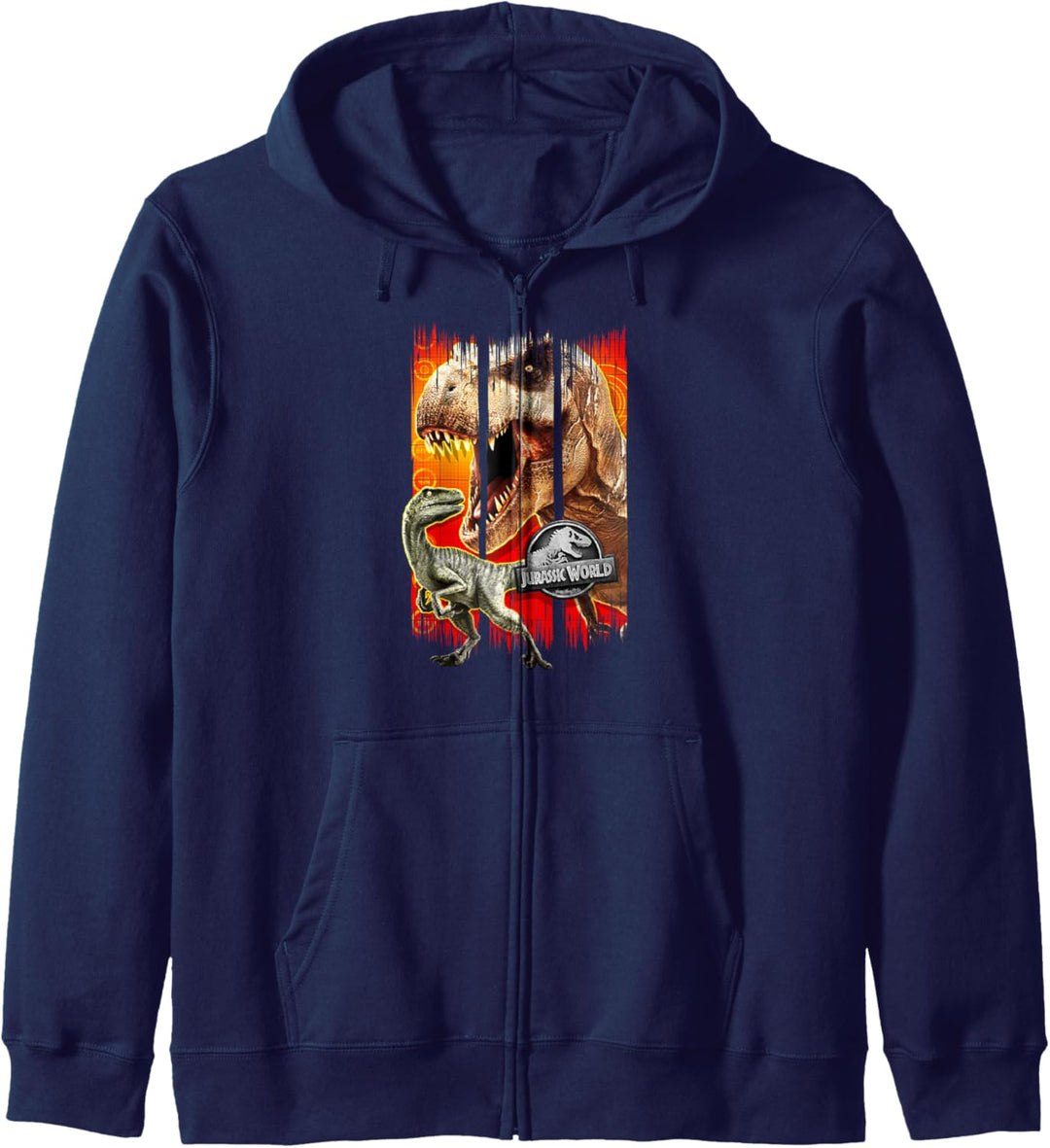 Jurassic World T-Rex & Raptor Distressed Panels Kapuzenjacke