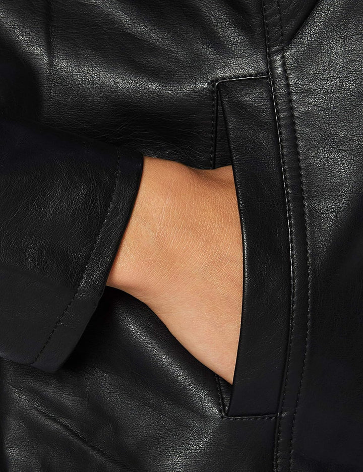 ONLY Carmakoma Robber Faux Leather Jacket 42 Schwarz, 42 Schwarz