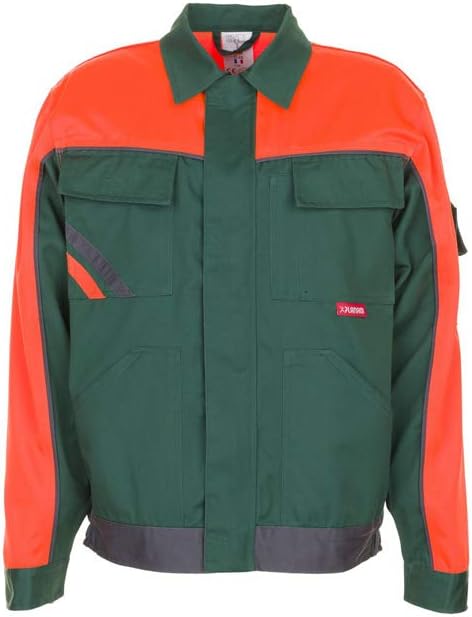 Planam Grösse 68 Herren Visline V1 Bundjacke grün orange schiefer Modell 2412