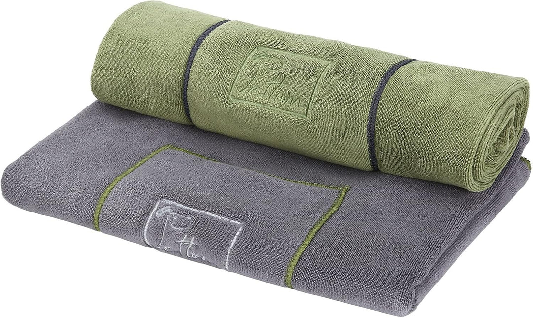 PETTOM 2 Stück Hundebademantel (130 x 75 cm), Mikrofaser Hundehandtuch Super Saugfähig Schnell Trock
