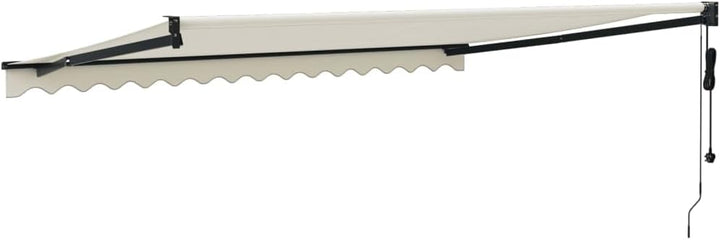 vidaXL Elektrische Markise mit Kurbel Creme 4,5x3 m 4.5 x 3 m Creme, 4.5 x 3 m Creme