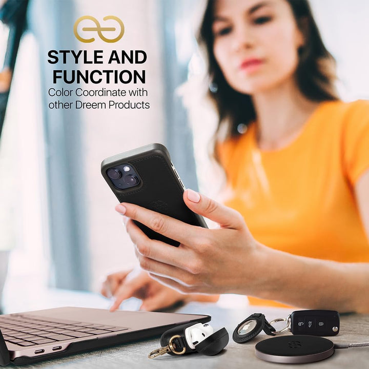 Dreem Fibonacci iPhone 14 Brieftaschen-Etui / 2-in-1 stossfestes Etui und abnehmbares Folio aus vega