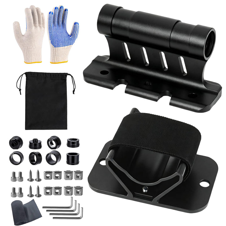 2 Stück Gabelhalterung Fahrrad Set Universal MUniversal Montage-Kit | für LKW/Anhänger/Fahrradgepäck