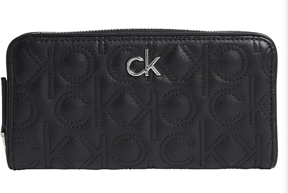 Calvin Klein RE-LOCK Z/A WALLET LG QUILT, schwarz(black), Gr. ONE SIZE