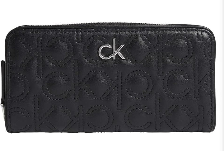 Calvin Klein RE-LOCK Z/A WALLET LG QUILT, schwarz(black), Gr. ONE SIZE