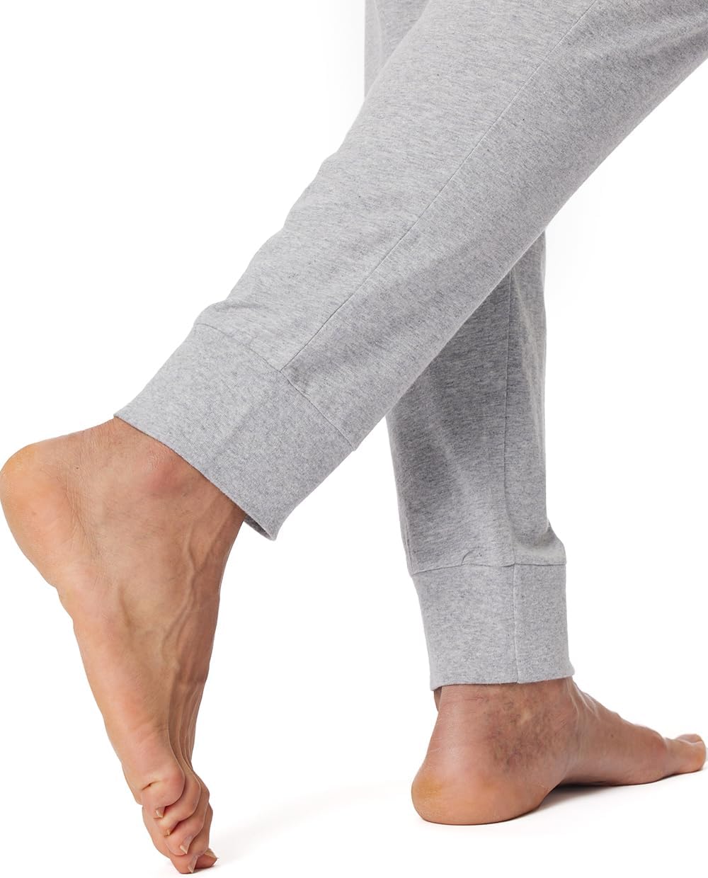 Schiesser Herren Schlafhose lang mit Bündchen - Mix + Relax - Organic Cotton 52 Grau-mel._182183, 52