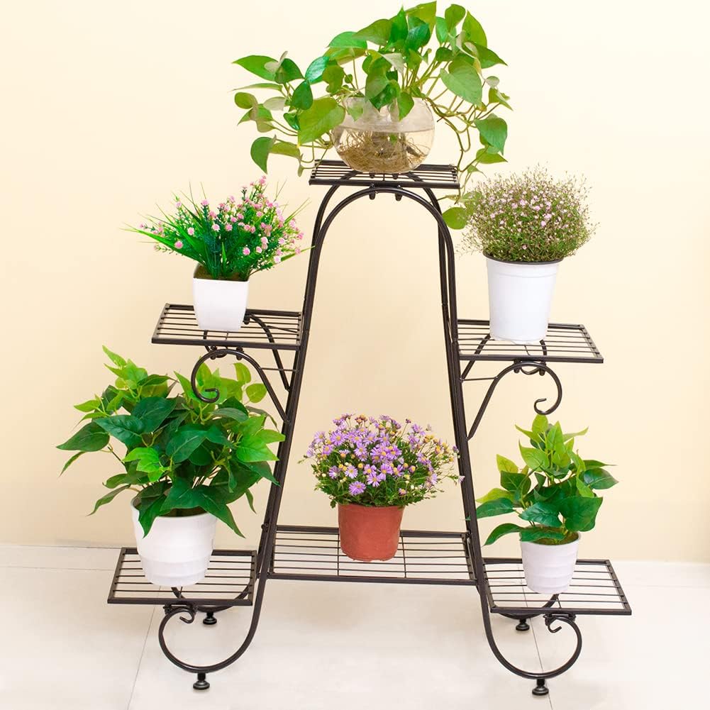 ROYAL SMEELA blumenständer für innen - pflanzenständer metall schwarz - pflanzenhocker blumentopf st